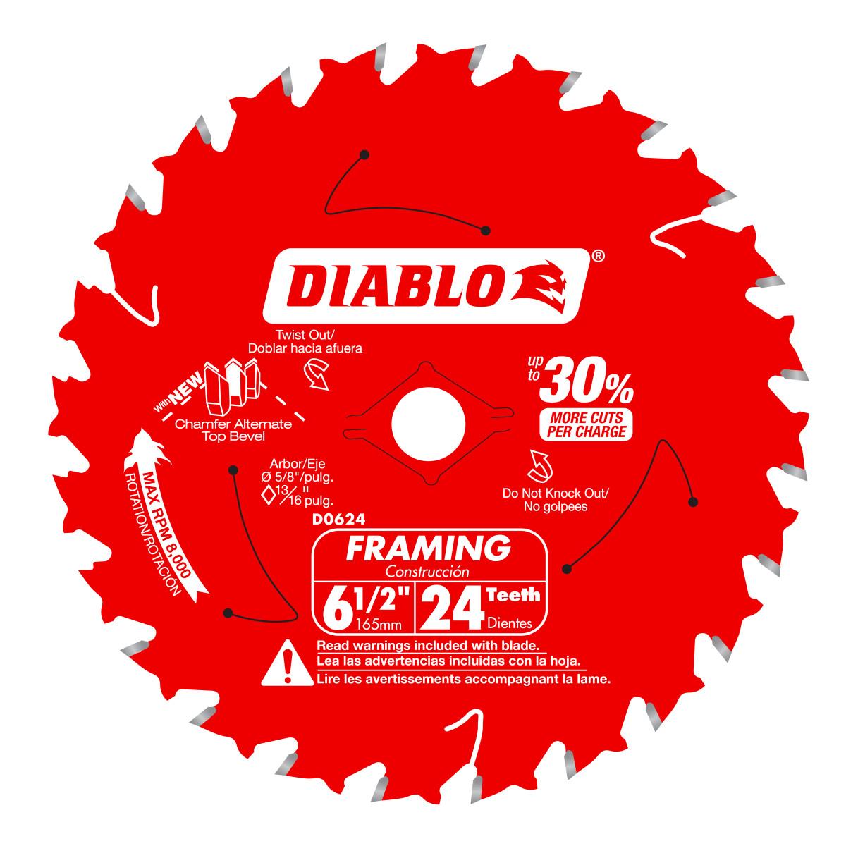 6-1/2 in. 24-Tooth Framing Saw Blade