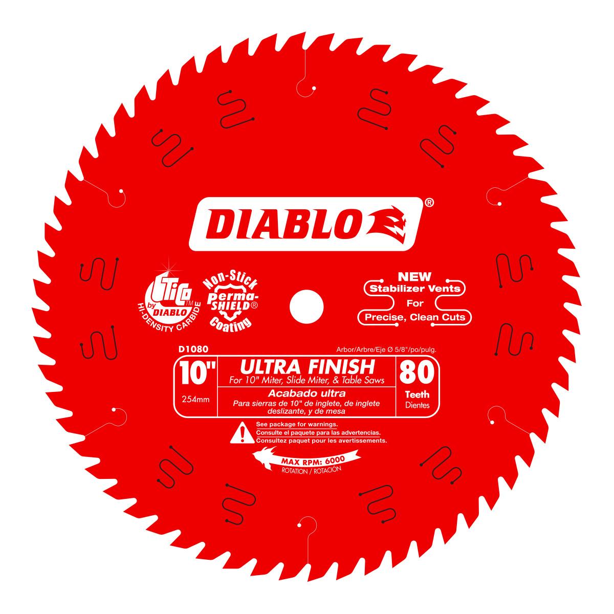 10 in. x 80 Tooth Ultra Finish Saw Blade
