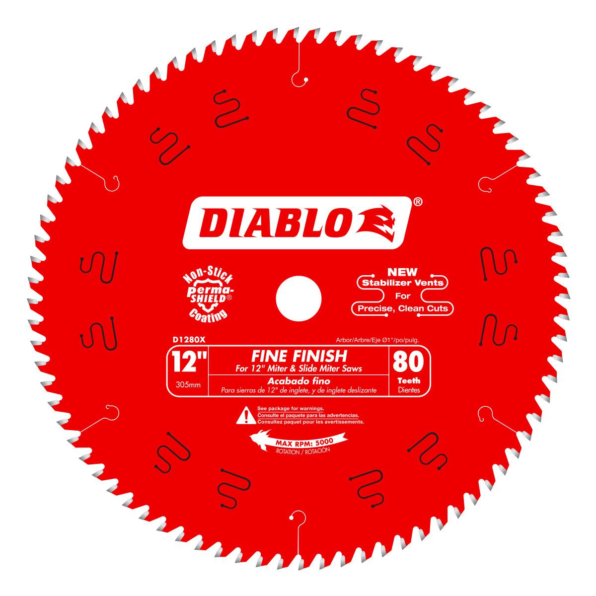12 in. x 80 Tooth Fine Finish Saw Blade
