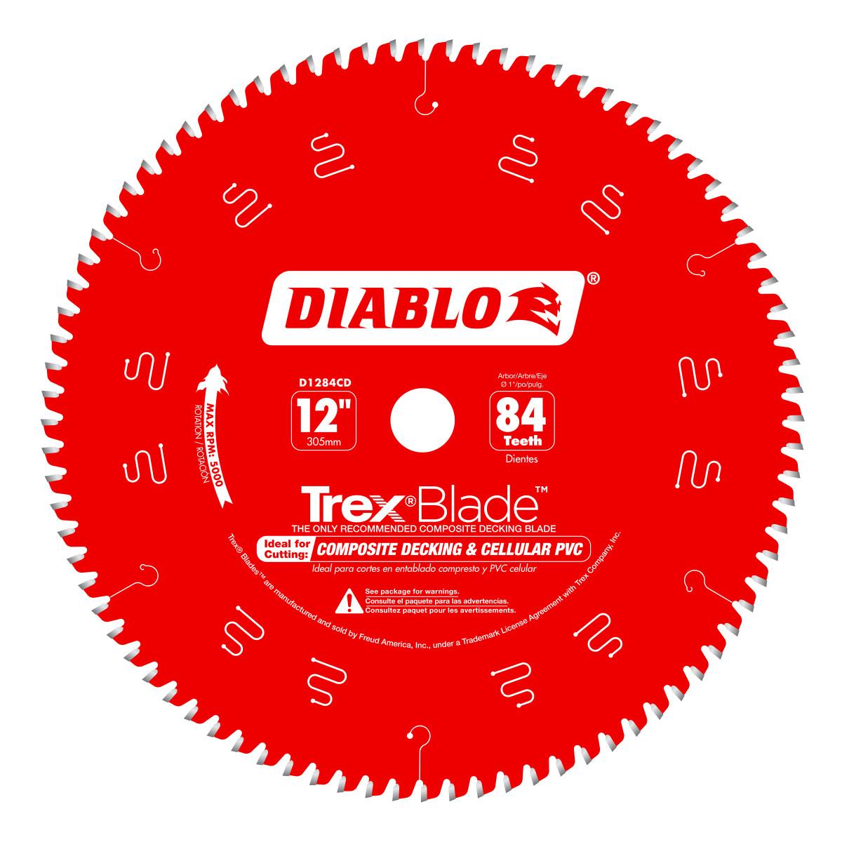 12 in. x 84 Tooth Composite Material/Plastics TrexBlade