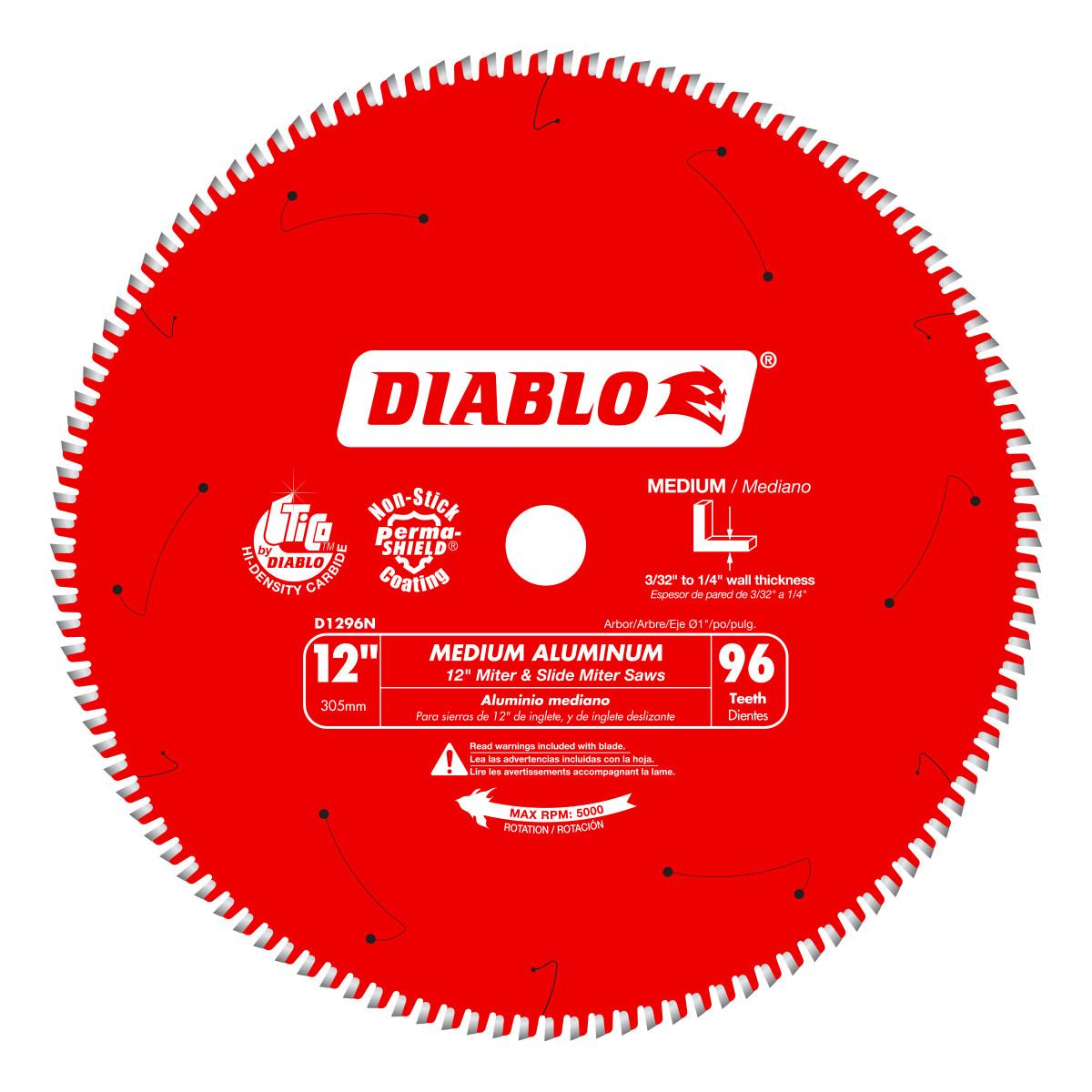 12 in. X 96 Tooth Medium Aluminum Saw Blade