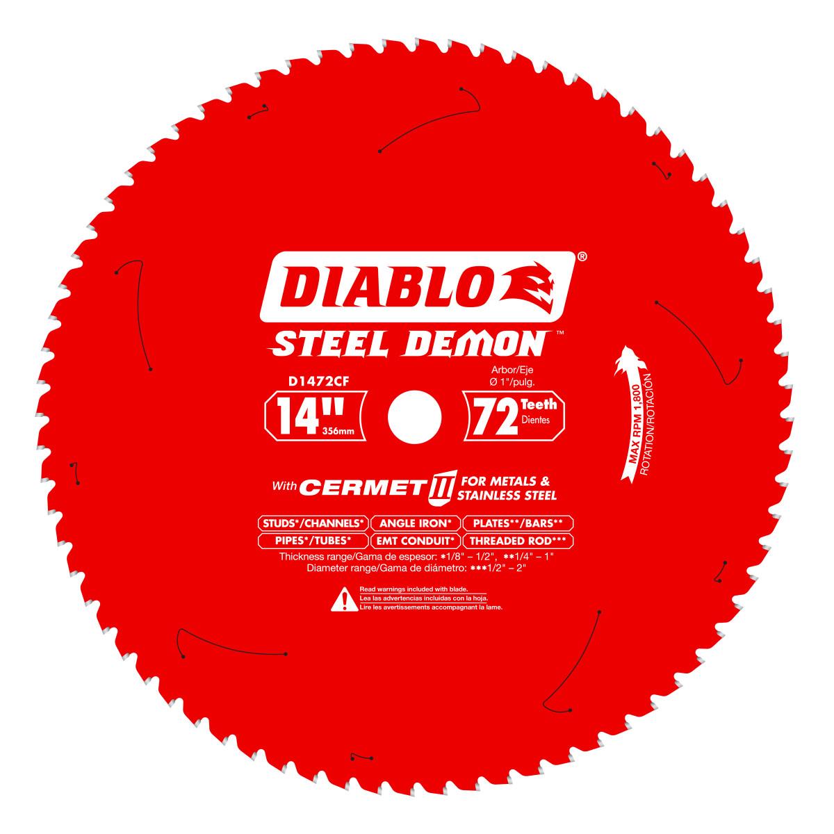 14 in. x 72 Tooth Steel Demon Cermet II Saw Blade for Metals and Stainless Steel