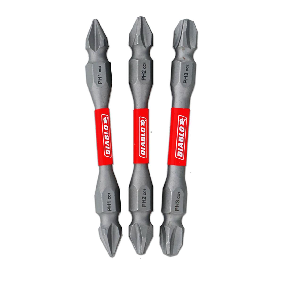 2-3/8 in. Double-Ended Phillips Drive Bit Assorted Pack (3-Piece)