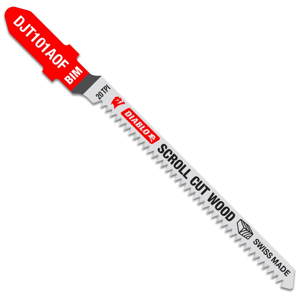 3-1/4 in. 20 TPI Bi-Metal T-Shank Jig Saw Blades for Scroll Cuts in Wood (5-Pack)