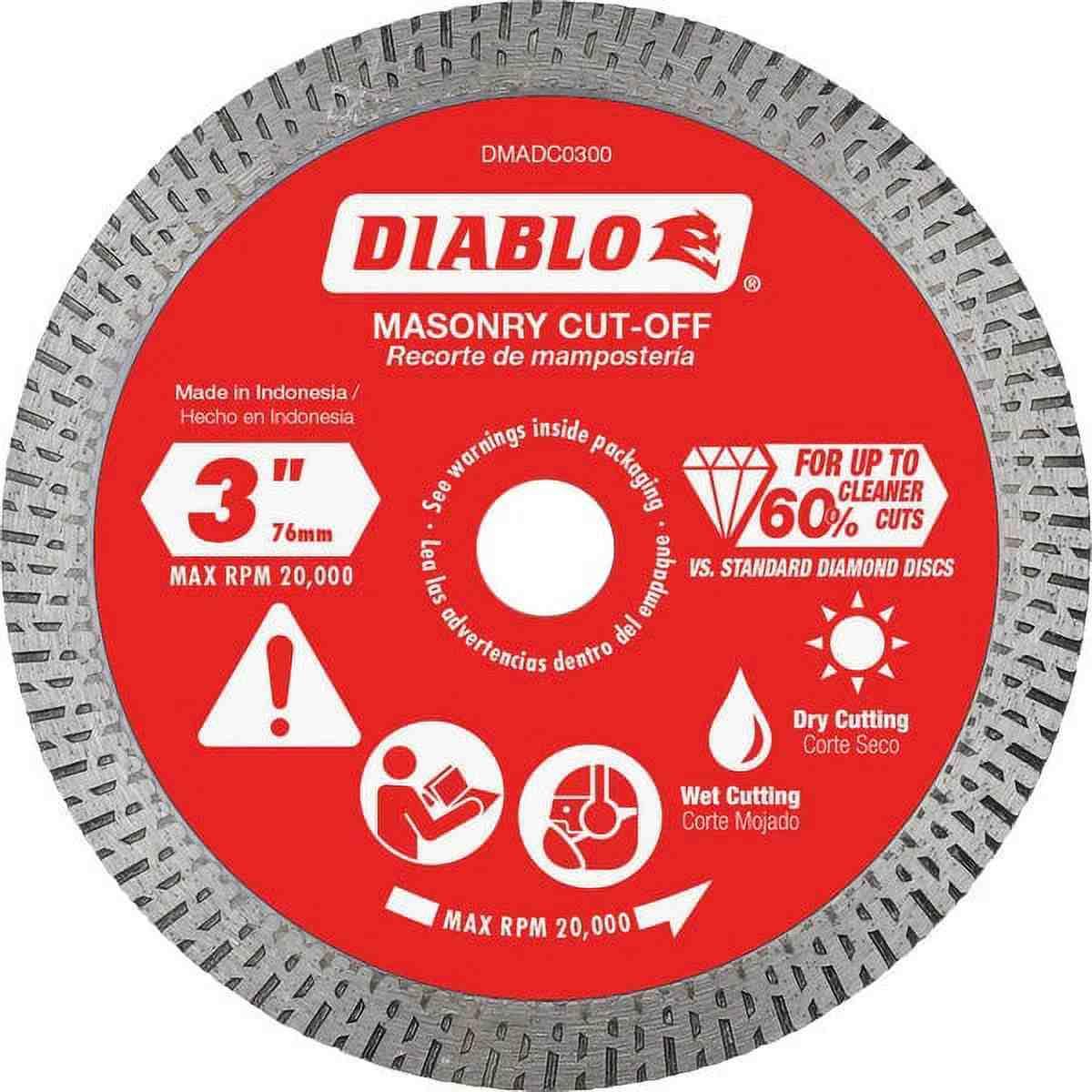 3" Diamond Continuous RimMasonry Cut-Off Disc