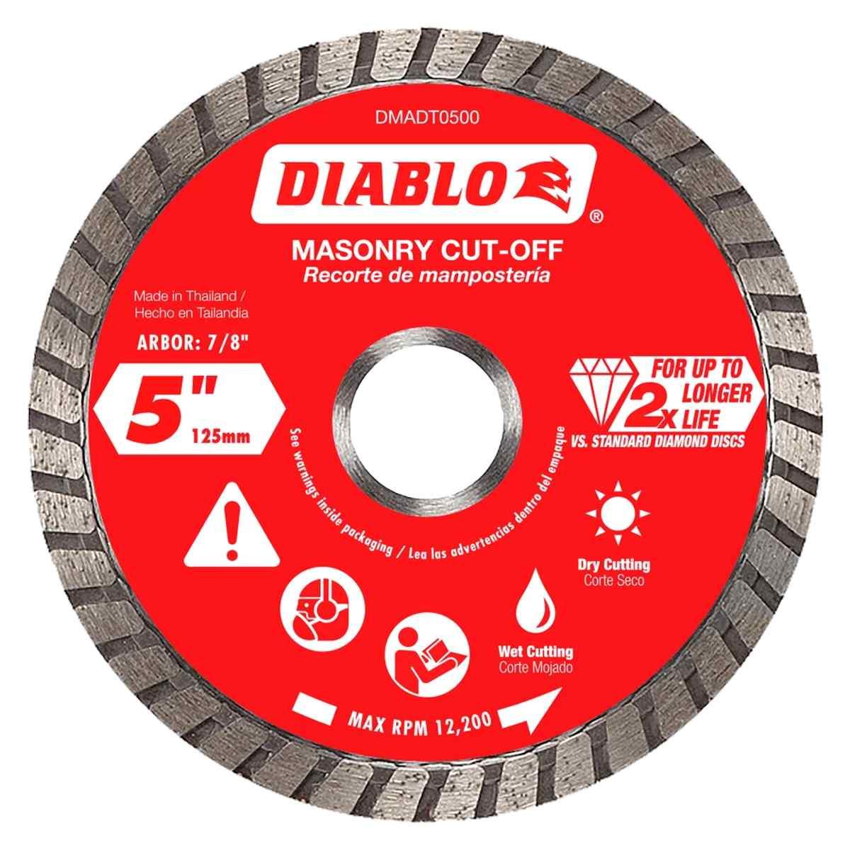 5" Diamond Turbo Masonry Cut-OffDisc