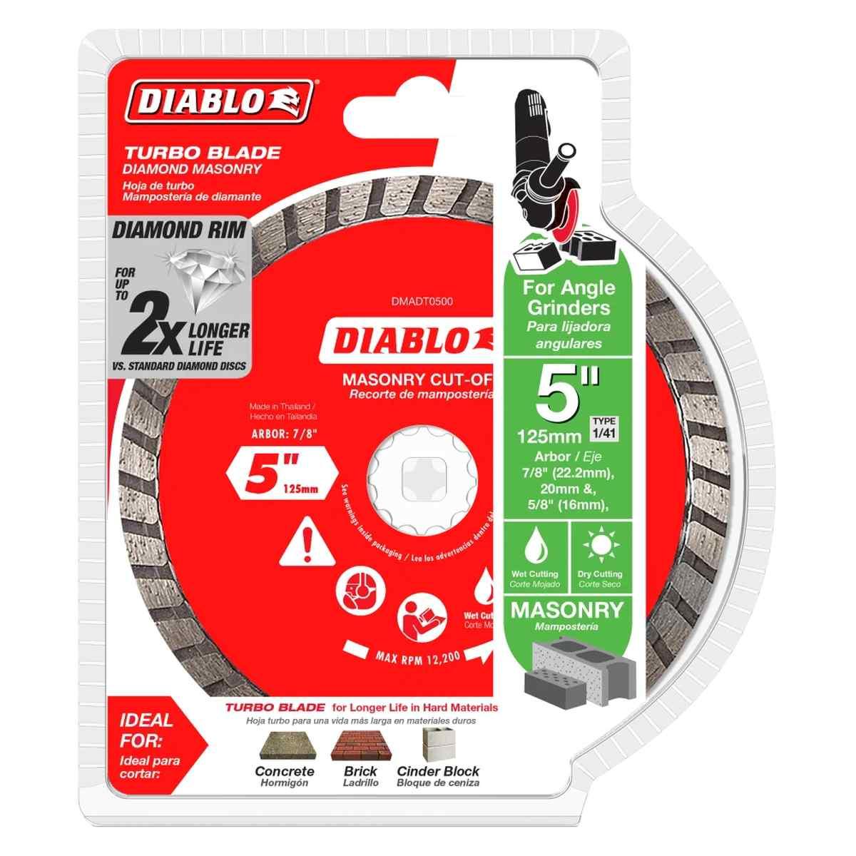 5" Diamond Turbo Masonry Cut-OffDisc Alt #1