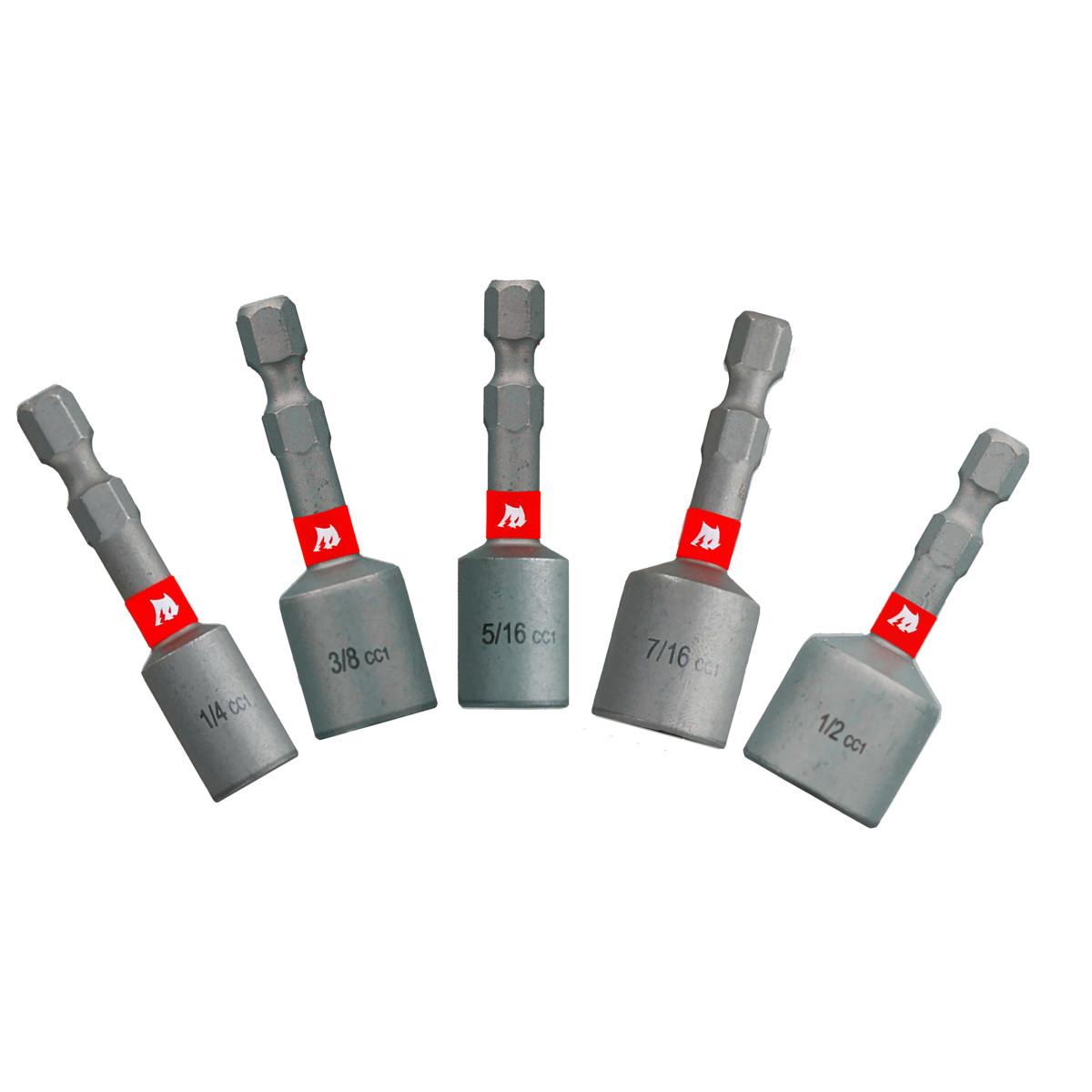 1-7/8 in. Magnetic Nut Setter Assorted Pack (5-Piece)