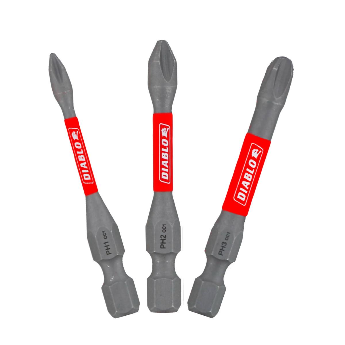 2 in. Phillips Drive Bit Assorted Pack (3-Piece)
