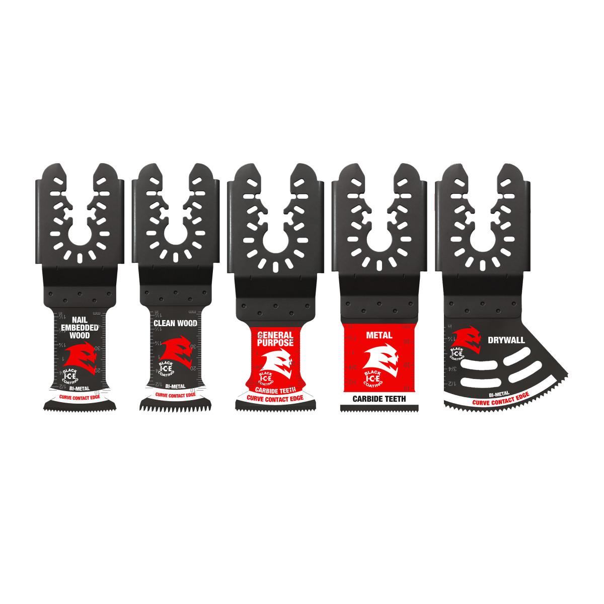 5 pc Universal Fit General Purpose Oscillating Blade Set (5-Piece)