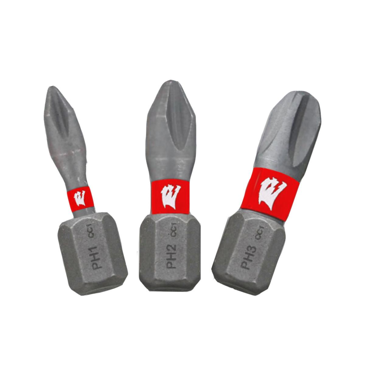 1 in. Phillips Drive Bit Assorted Pack (3-Piece)