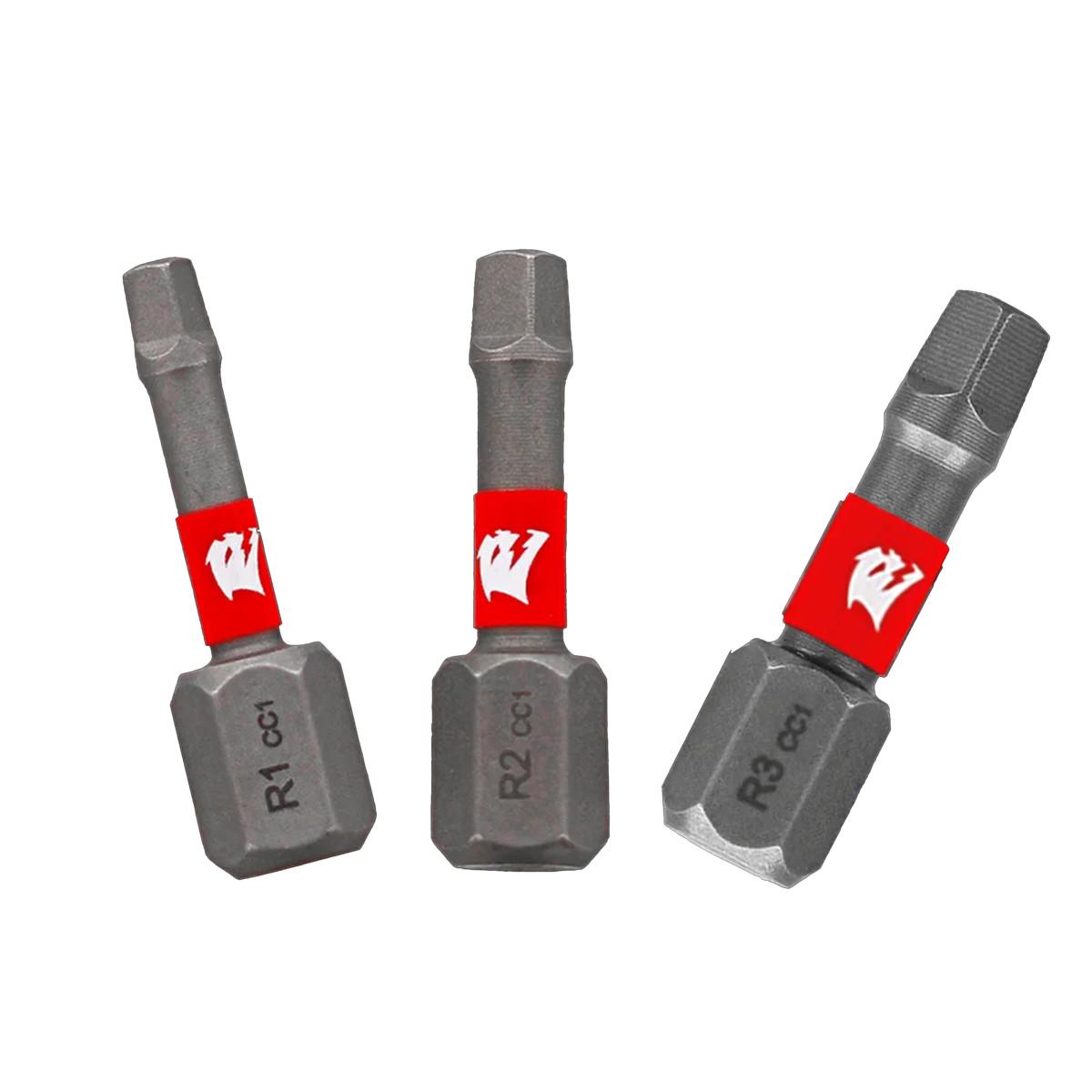 1 in. Square Drive Bit Assorted Pack (3-Piece)