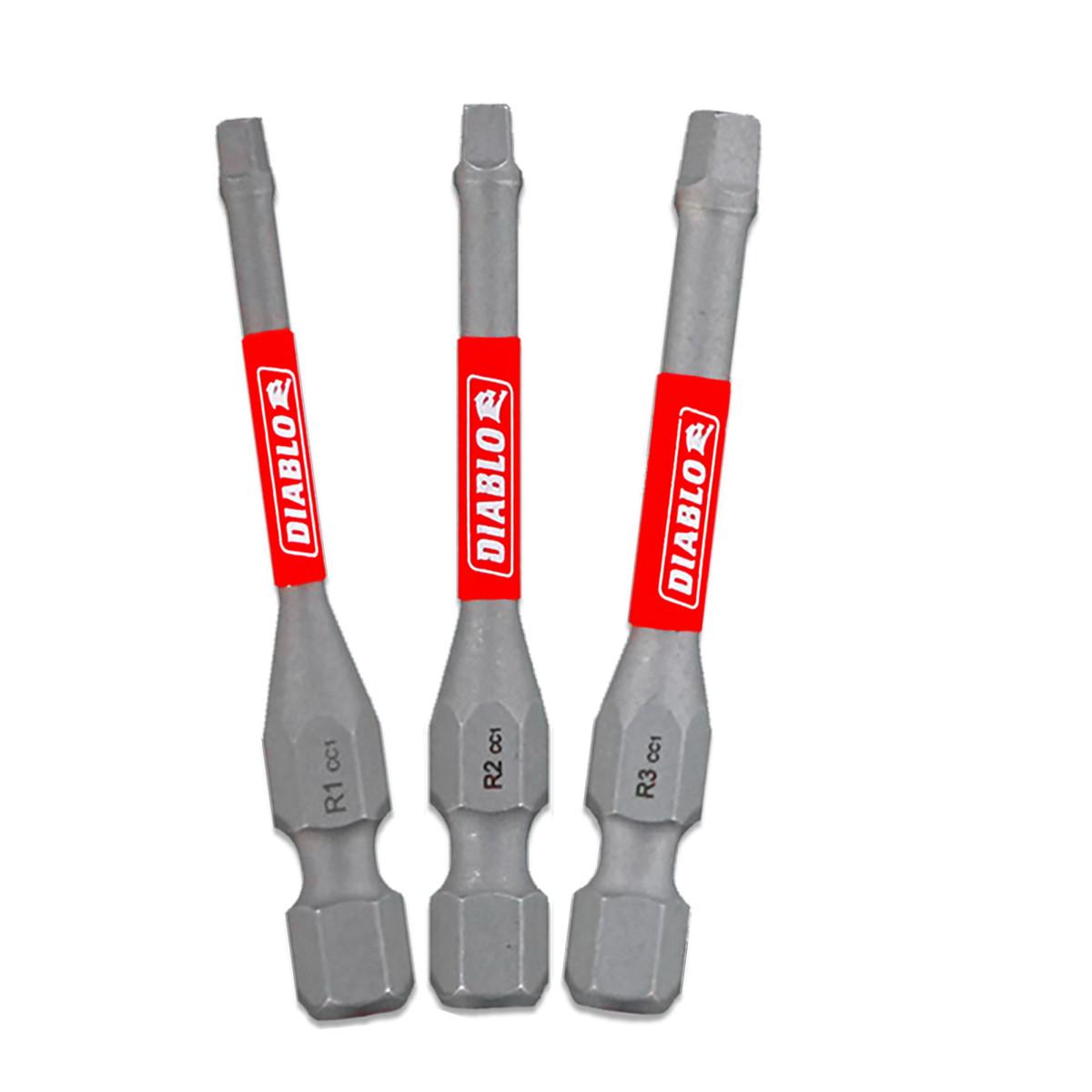 2 in. Square Drive Bit Assorted Pack (3-Piece)