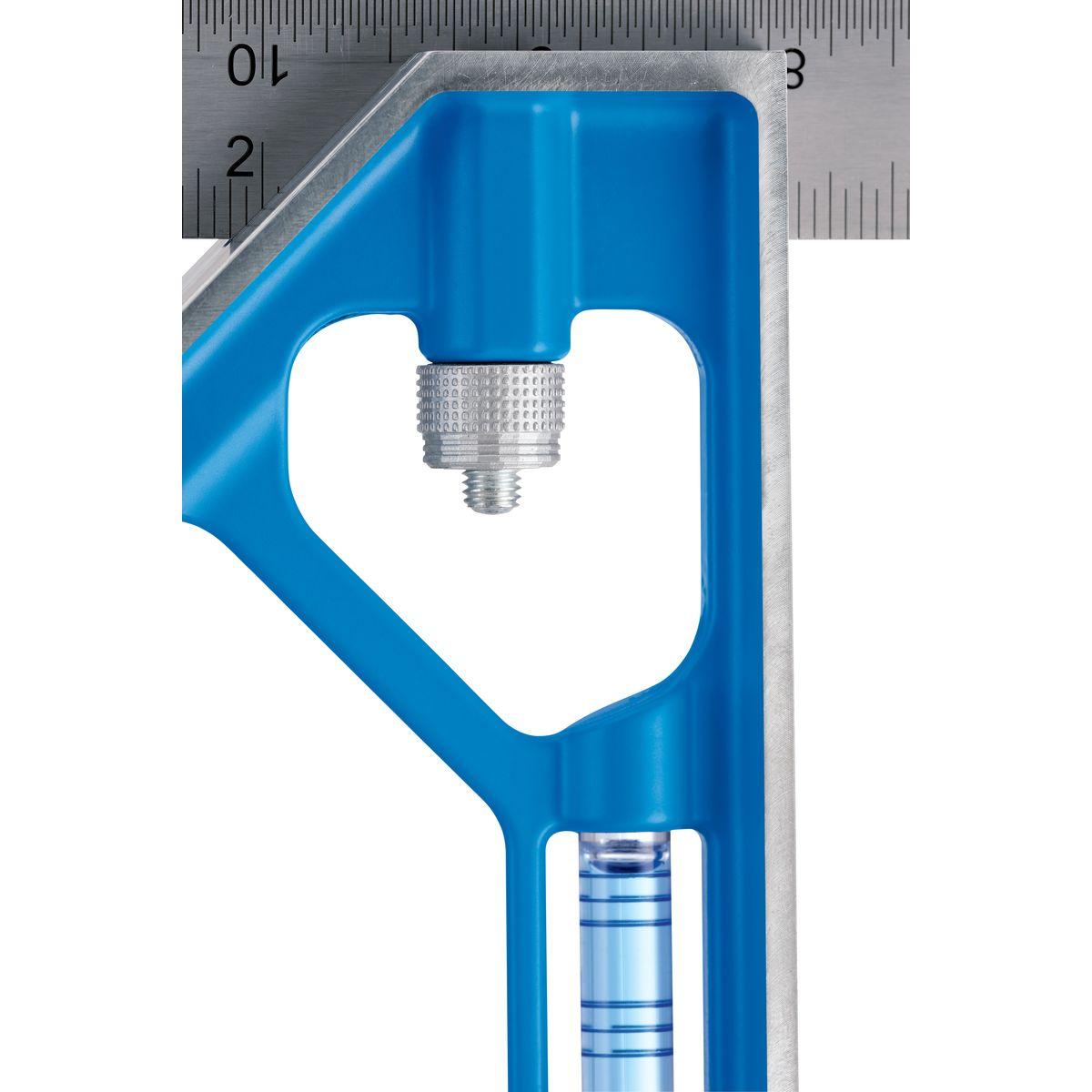 Empire True Blue Series E250 Combination Square, 0.0625 in Graduation, Stainless Steel Blade Alt #4