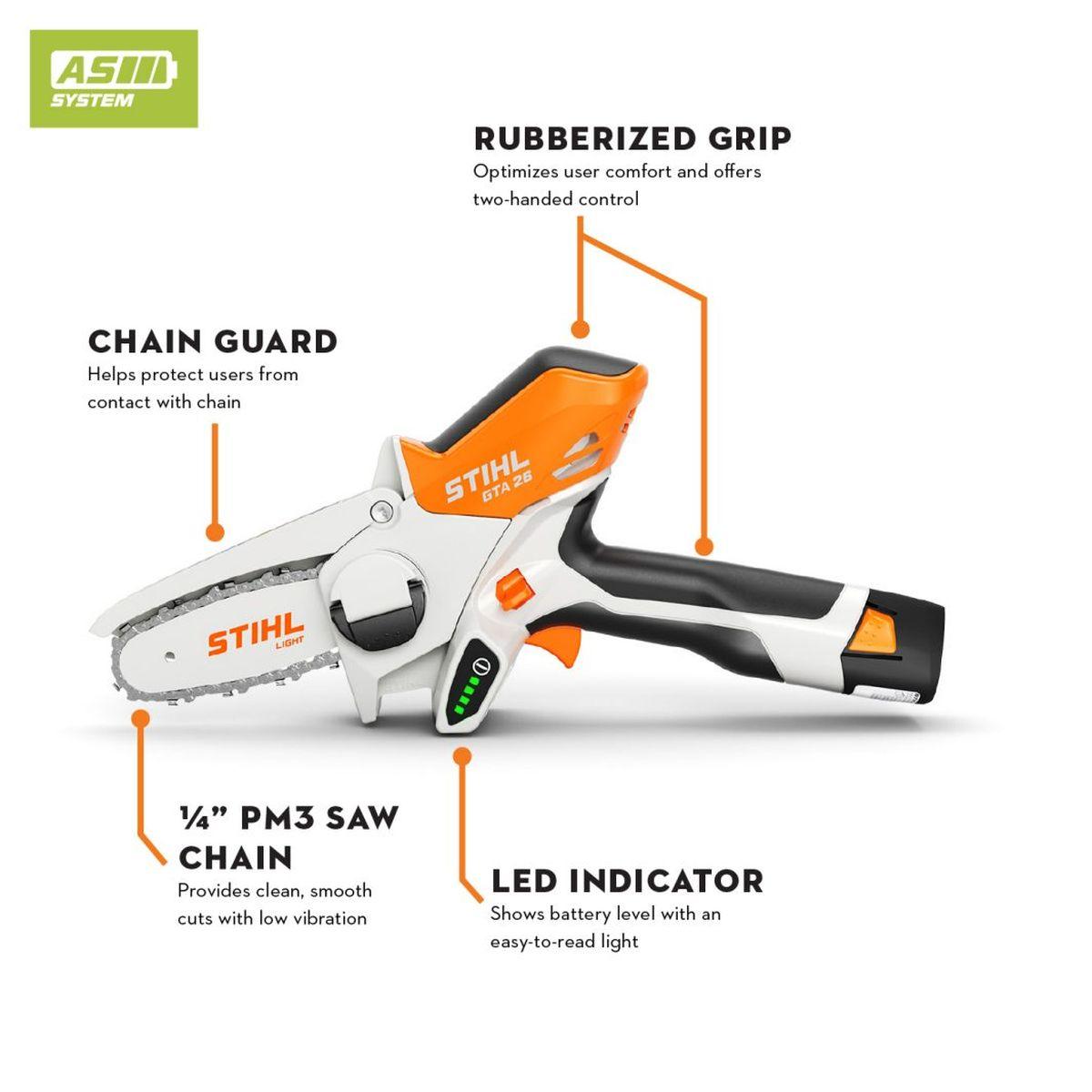 GTA 26 Battery Garden Pruner Set with AS 2 Battery and Charger Alt #1