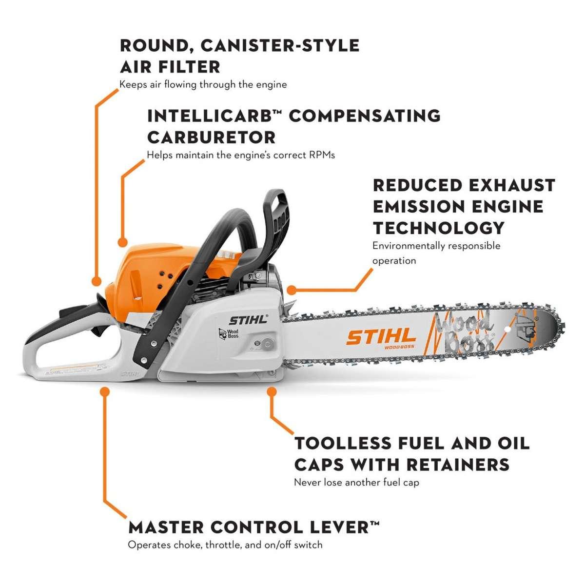 MS 251 45.6cc Gas Chainsaw Alt #1