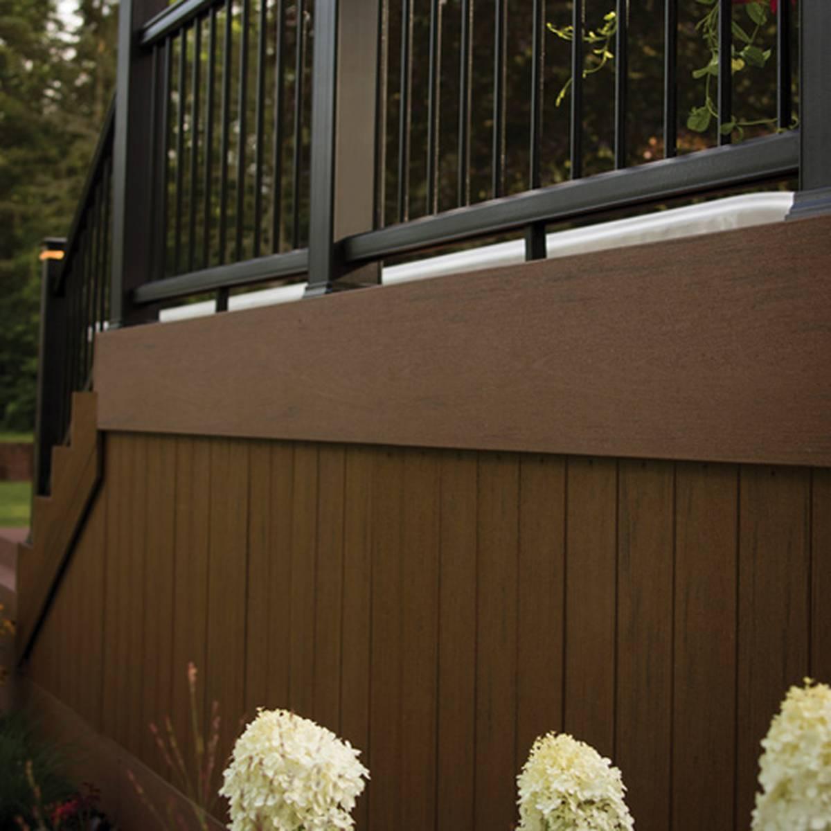1/2 in x 8 in x 12 ft TimberTech Terrain Brown Oak Composite Riser Board Alt #2