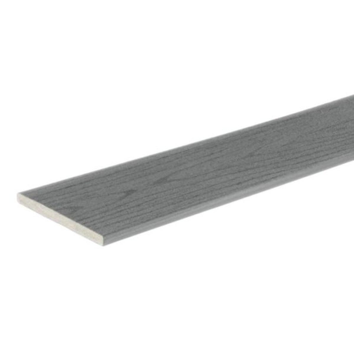 1/2 in x 8 in x 12 ft TimberTech Terrain+ Silver Maple Composite Riser Board