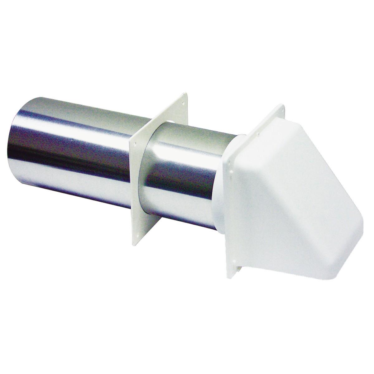 VENT HOOD PLASTIC 4" WHITE