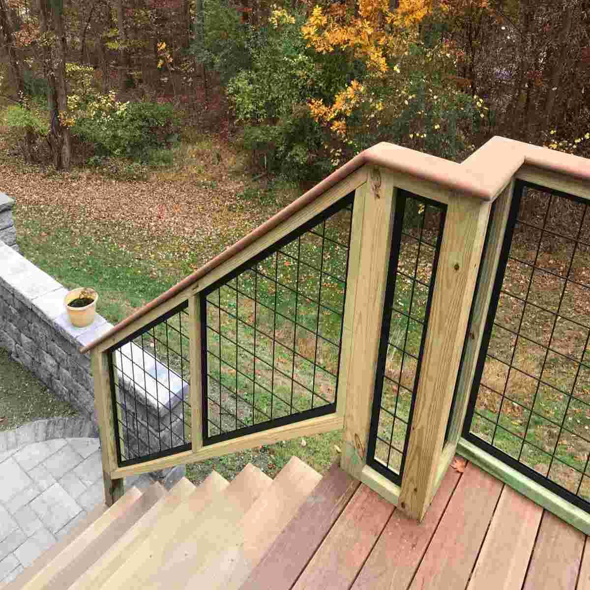 6-ft x 36-in Black Metal Railing Panel Alt #1