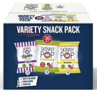 SkinnyPop Popcorn, Variety Snack Pack Bags, 36/ct