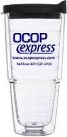 PLASTIC TUMBLER W/STRAW,ASST COLORS
