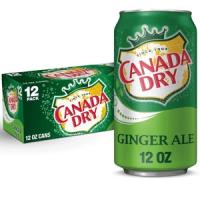 Canada Dry Ginger Ale Soda, 12 oz can, 12/pack