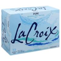 LACROIX SPARKLING WATER,PURE,12OZ,12PK