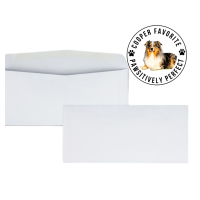 Business Source Regular Business Envelopes - Commercial - #10 - 9 1/2" Width x 4 1/8" Length - 24 lb - Gummed - White - Wove - 500 / Box