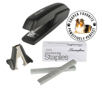 Swingline Standard Stapler Value Pack - Staples Upto 15 Sheet of 20lb Paper - Holds Upto 210 Staple - Full Strip - Staple Size: 0.25" - Black - Plastic - 1 Each