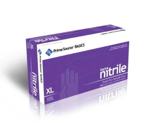 Prime Source Select Powder Free Ultra Black Nitrile Glove, XL