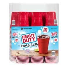 Heavy-Duty Red Cups 18 oz., 240 ct.
