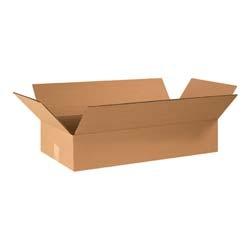 24 x 12 x 4" Flat Corrugated Boxes, 25/BD, 375/BL