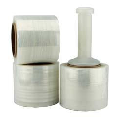 3" X 700' Mini Hand Stretch Wrapping Film - 120 Gauge - 18 Rolls/Case