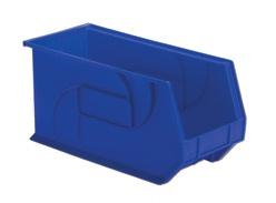 Plastic Stackable Bins - 18 x 8 x 9", 6/CT, Blue