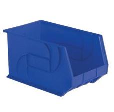 Plastic Shelf Bin,18X11X10, 4/CT, BLUE