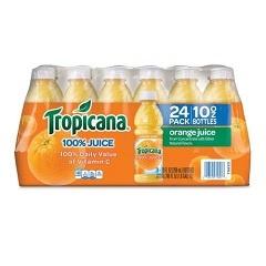 TROPICANA 100% OJ, 10OZ, 24/CS