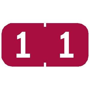 NUMBER 1 .5"HX1"W