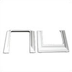 2"x3.5" Step Rail Cover White