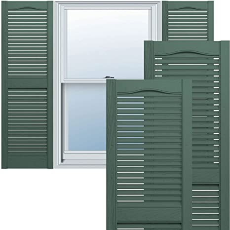 Open Louver Shutters 14-1/2"x39" Forest Green #028
