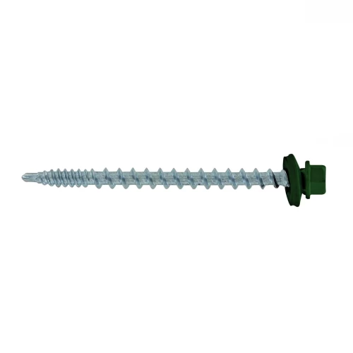 2-1/2" Wood Screw Forest Green 250/Bag Metal to Wood