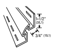 CONCORD INSIDE CORNER 10' PEARL (10PC/CARTON)