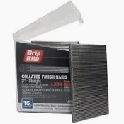2" GALV ANGL FIN NAIL 15Ga 3.5M, GRIPRITE #GRFN1532