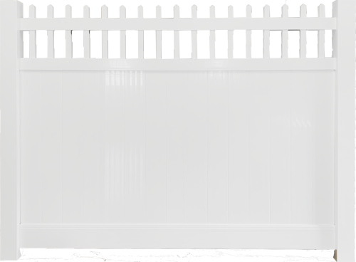 8'x6' Priv Fence-1.5" Open White Special Order - No Return