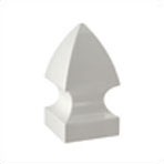 4" Gothic Post Cap White