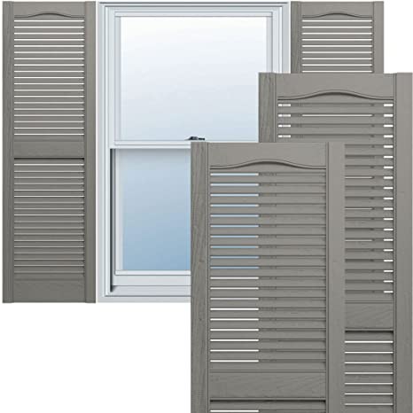 Open Louver Shutters 14-1/2"x31" Clay #008