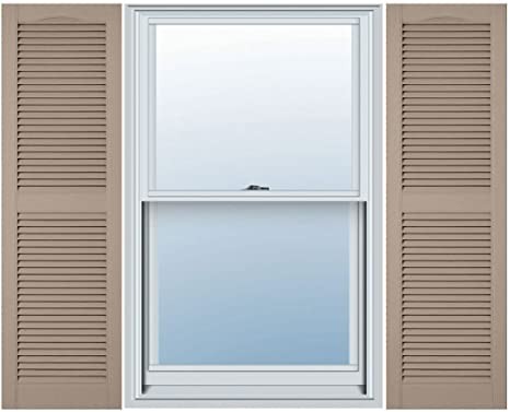 Open Louver Shutters 14-1/2"x31" Wicker #023