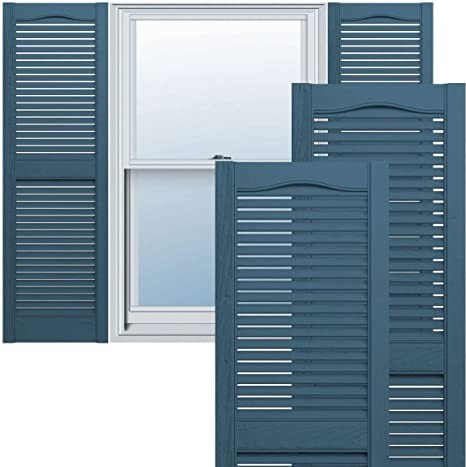Open Louver Shutters 14-1/2"x31" Classic Blue #036