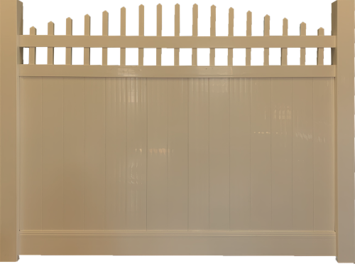 8'x6' Priv Fence-1.5" Arch Adobe Special Order - No Return