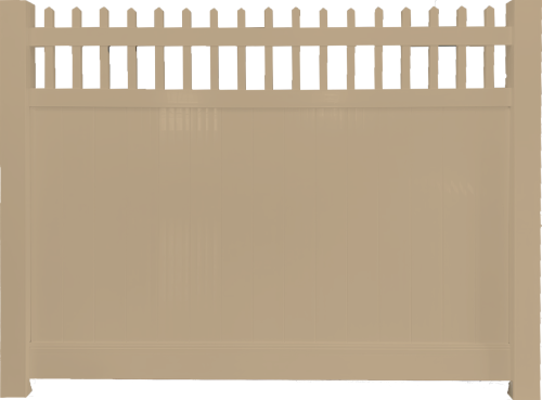 8'x6' Priv.Fence-1.5" Open Adobe Special Order - No Return